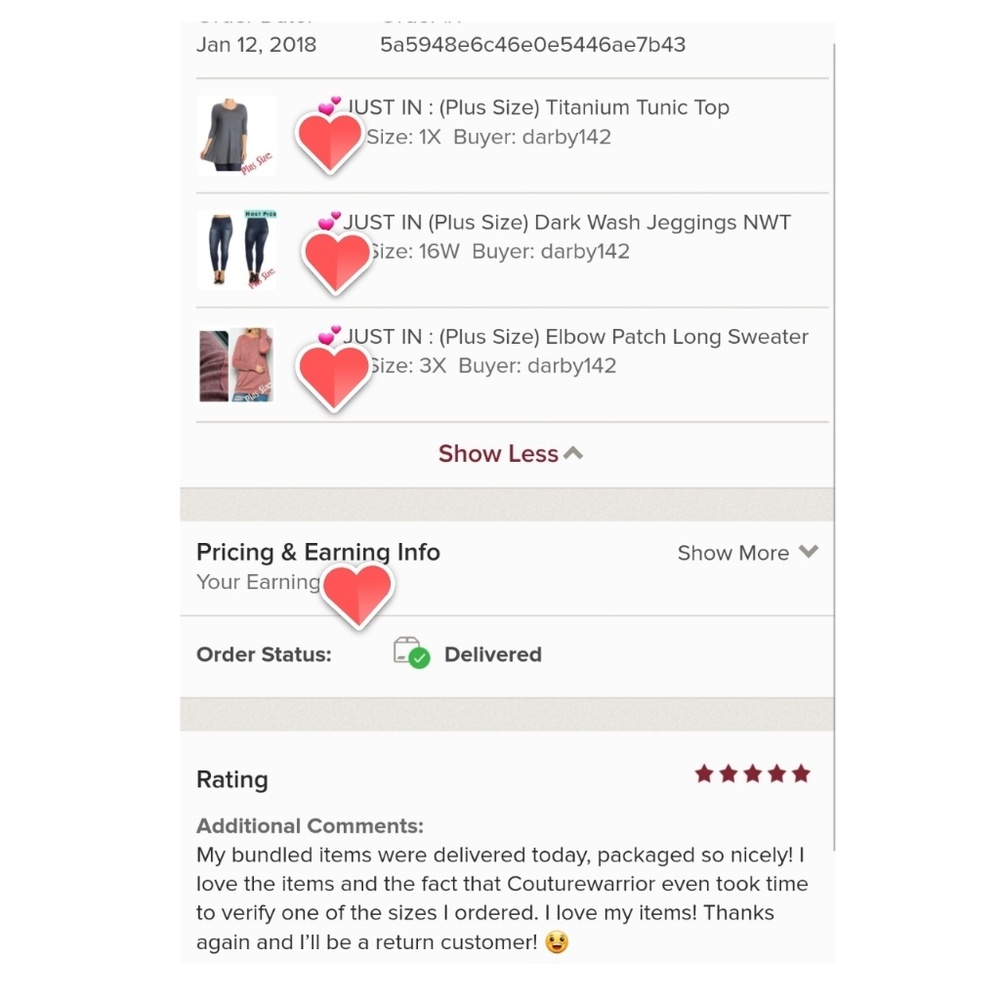 ♦️CLEARANCE♦️(14W) 5🌟Jeggings - Picture 6 of 6